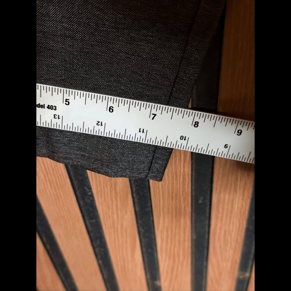 New Perry Ellis Dress Pants 34 X 32 Men’s Gray Slim Fit Stretch Trousers - Picture 6 of 10